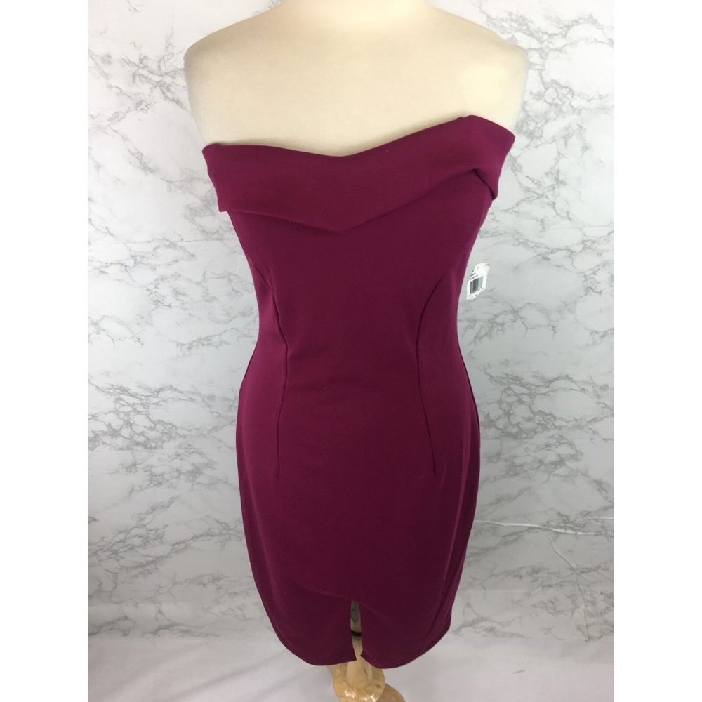 Alexa Admor Womens Strapless Dress Sz Medium